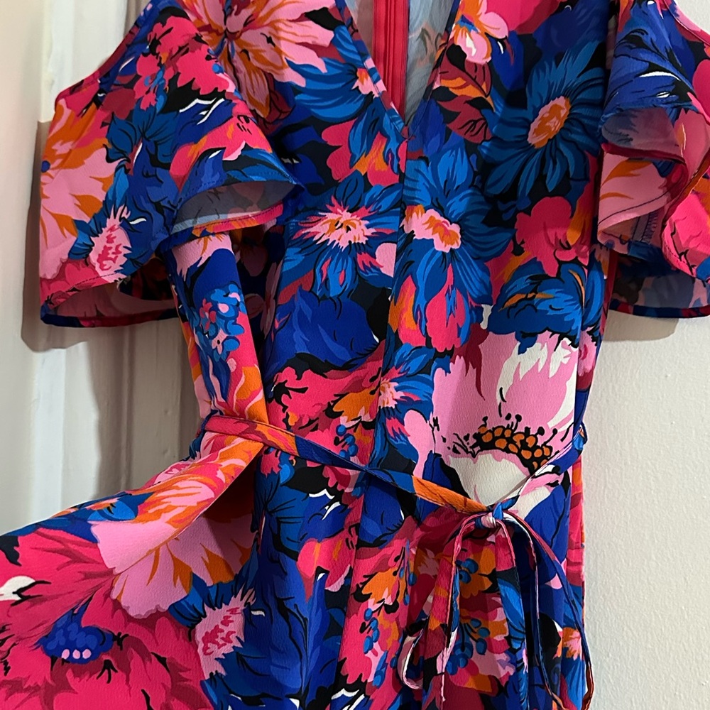 Max & Co. Floral Jumpsuit in Pink and Blue